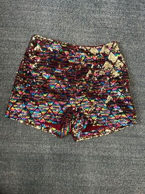 INA Rainbow Sequin Shorts